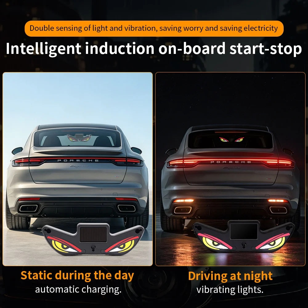 Devil Eye LED Car Light  Solar Powered