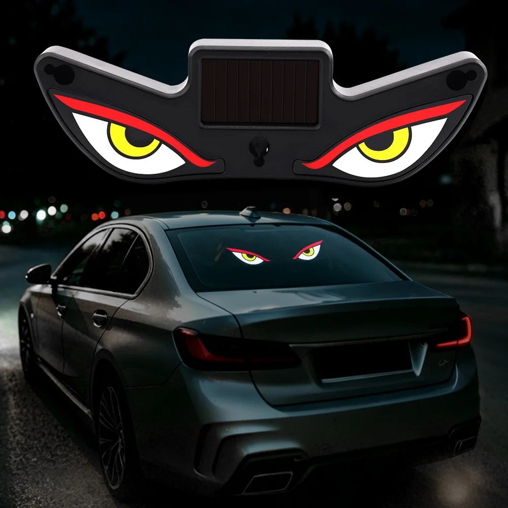 Devil Eye LED Car Light  Solar Powered