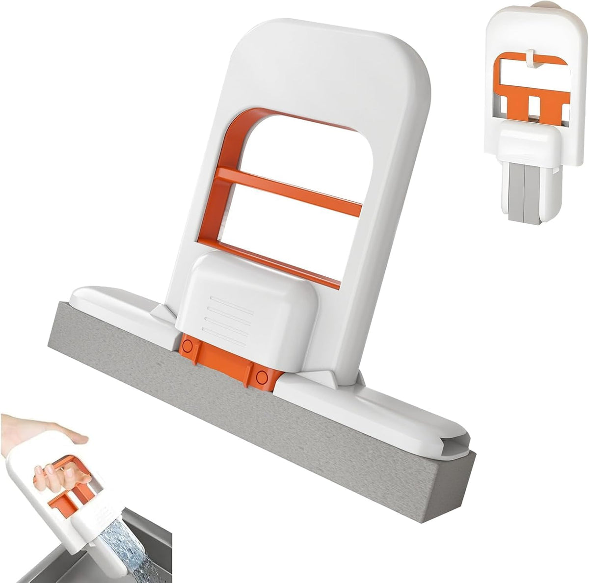 Multi-Purpose Self-Cleaning Floor & Glass Squeegee – Kitchen, Bathroom & Window Cleaning Wiper