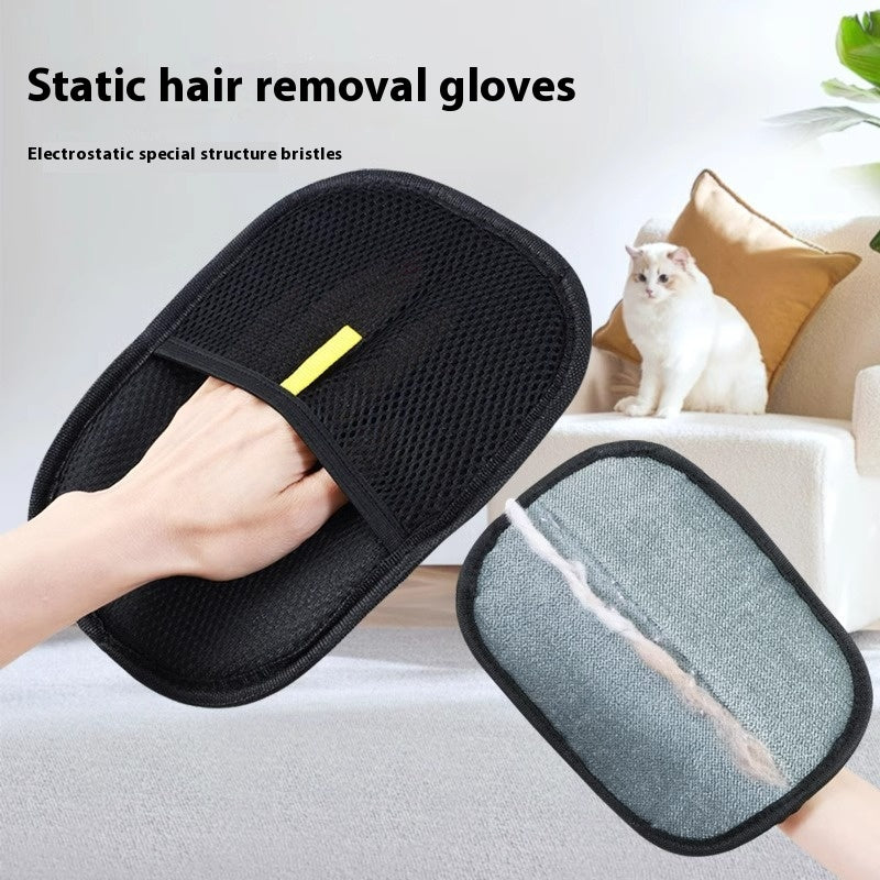 Reusable Electrostatic Pet Hair Remover Glove – Easy Dog & Cat Hair Cleaning Mitt