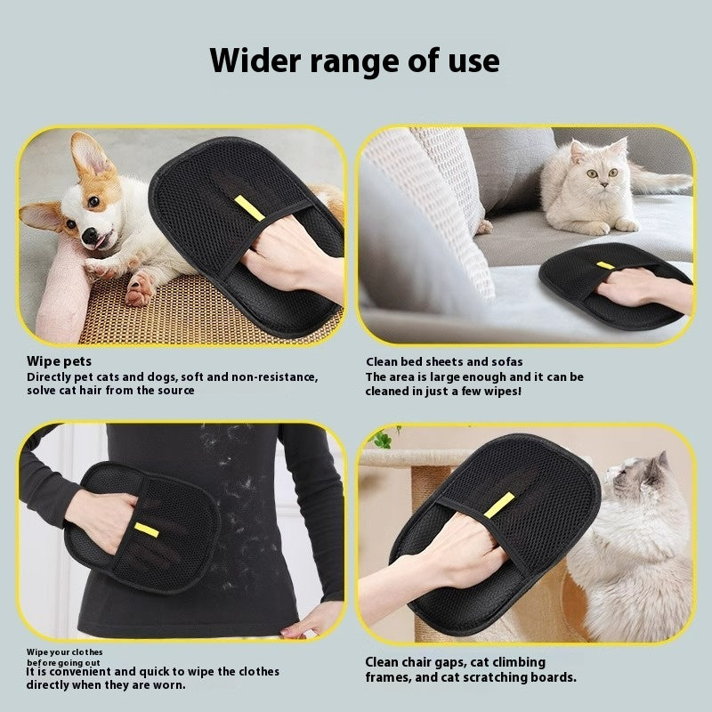 Reusable Electrostatic Pet Hair Remover Glove – Easy Dog & Cat Hair Cleaning Mitt