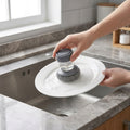 Automatic Soap Dispensing Dish Scrubber – Liquid Dispenser Cleaning Brush for Kitchen Utensils